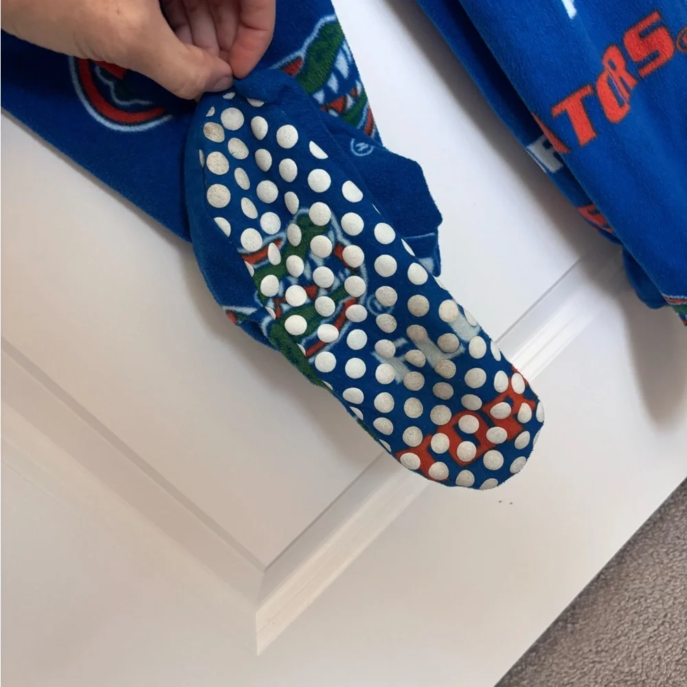 Florida Gators UF Onesie Pajamas Blue Footed Sleepwear College Fan Gear Small